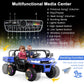 2-Seater Kids Ride On Dump Truck with Dump Bed and Shovel-Blue