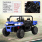 2-Seater Kids Ride On Dump Truck with Dump Bed and Shovel-Blue