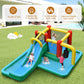 Inflatable Water Slide with Splash Pool Water Park and 750W Blower