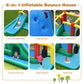 Inflatable Water Slide with Splash Pool Water Park and 750W Blower