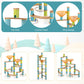 162 Pieces Bamboo Marble Run Educational Learning Toy Set
