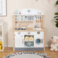 Wooden Pretend Kids Play Kitchen Set with Cooking Accessories