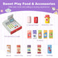 Kids Grocery Store Playset with Cash Register POS Machine-Gray