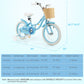 16" Kid's Bike with Training Wheels and Adjustable Handlebar Seat-Blue