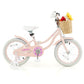 16" Kid's Bike with Training Wheels and Adjustable Handlebar Seat-Pink