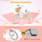 16" Kid's Bike with Training Wheels and Adjustable Handlebar Seat-Pink