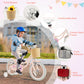 16" Kid's Bike with Training Wheels and Adjustable Handlebar Seat-Pink