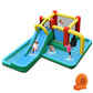 Inflatable Water Slide with Splash Pool Water Park and 750W Blower